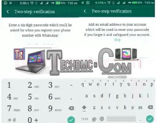 WhatsApp Two-step Verification security