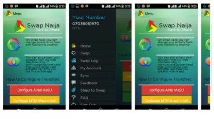 Swap NAija apk app and blackberry world