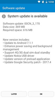 download Nokia 6 latest OTA Android Nougat version 7.1.1