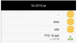 installation guide of fts 2018 data and obb file game