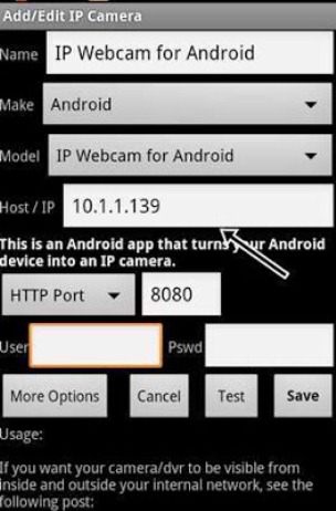 ip webcam apk Android