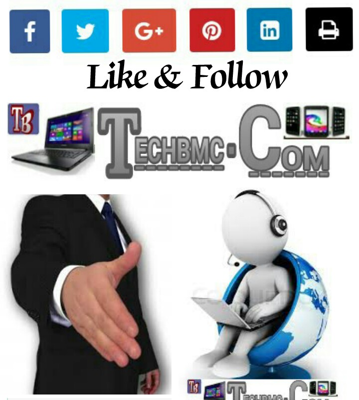 Techbmc social group likes and follow buttons With Email sub