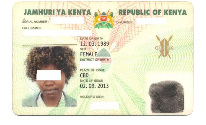 Kenya National Identity Card status