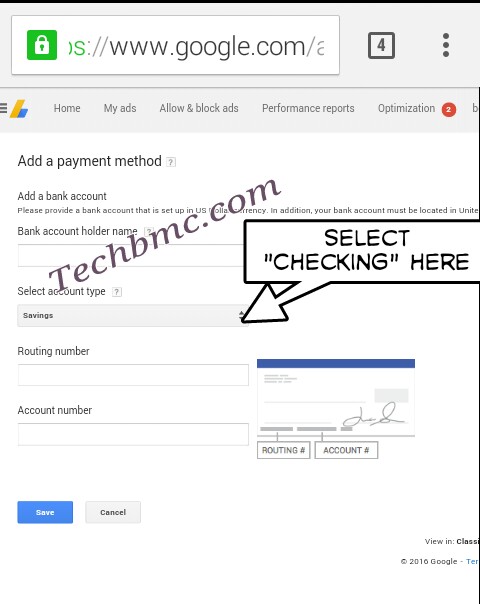 Google adsense payment to payoneer Techbmc