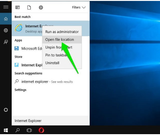 Internet Explorer open in Private mode by default.