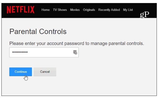 Netflix Account Password 