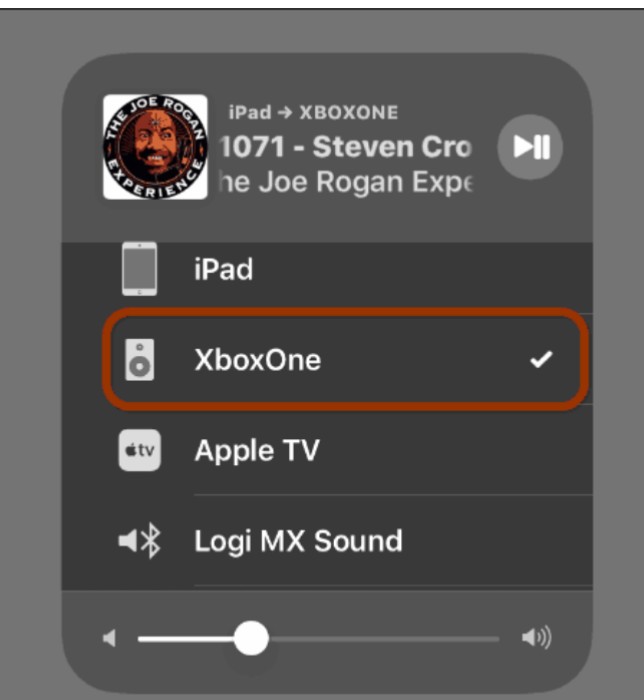 stream video from iphone to xbox one