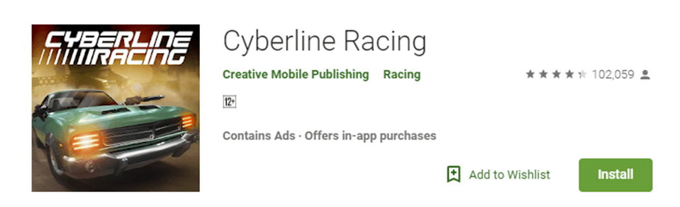 Cyberline Racing game