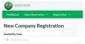 New company registration with CAC